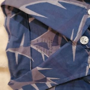 Cotton pull over Cotton button down shirt